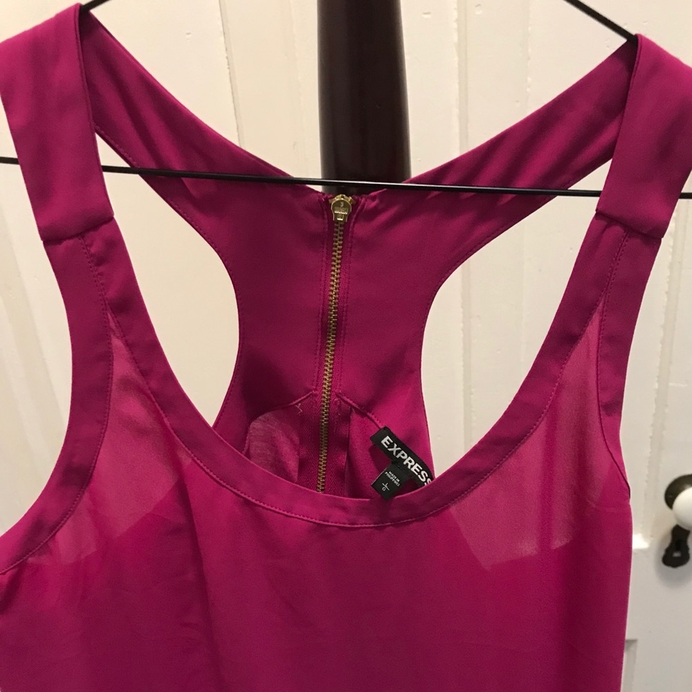 Express Fuchsia Racerback Tank